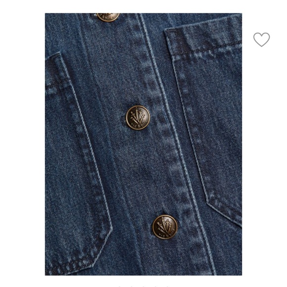 NWT Rag & Bone Lory Oversized Denim Shirt Jacket, size medium, dark denim - Picture 10 of 14
